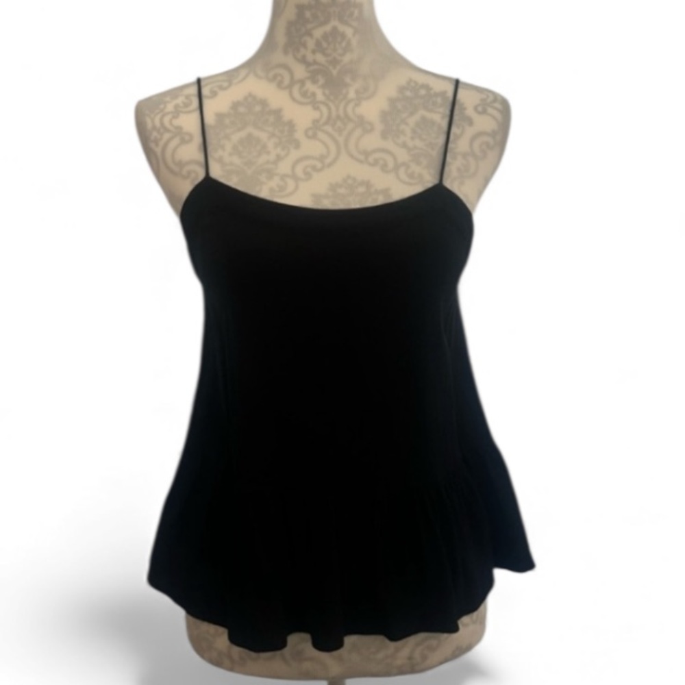 Ann Taylor Loft Black Strappy Cami Top Women’s Size SP EUC
